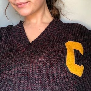Champion Gold and Burgundy Sweater
